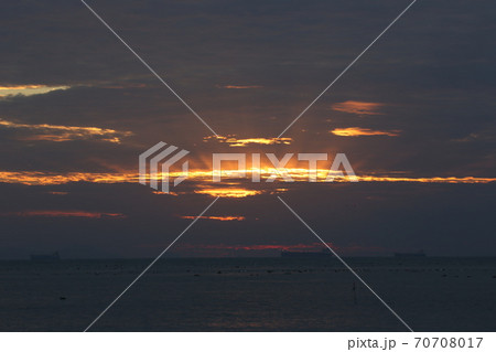 海 風景 夕焼け 70708017