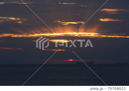 海 風景 夕焼け 70708022