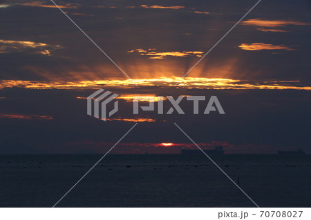 海 風景 夕焼け 70708027