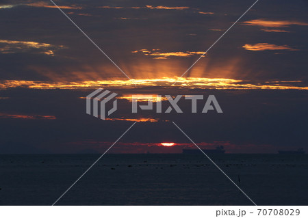 海 風景 夕焼け 70708029