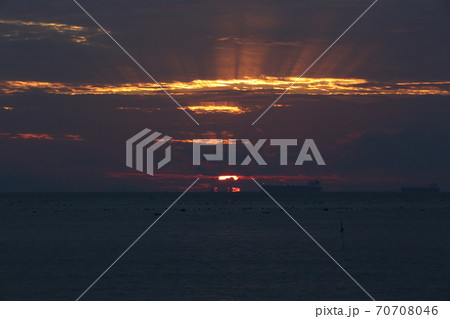 海 風景 夕焼け 70708046