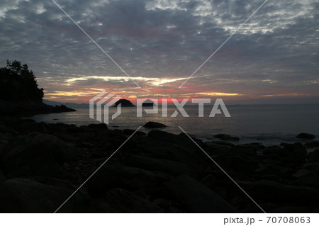 海 風景 夕焼け 70708063