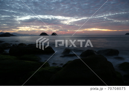 海 風景 夕焼け 70708075