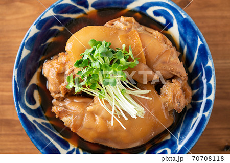 てびち 豚足の煮付け の写真素材