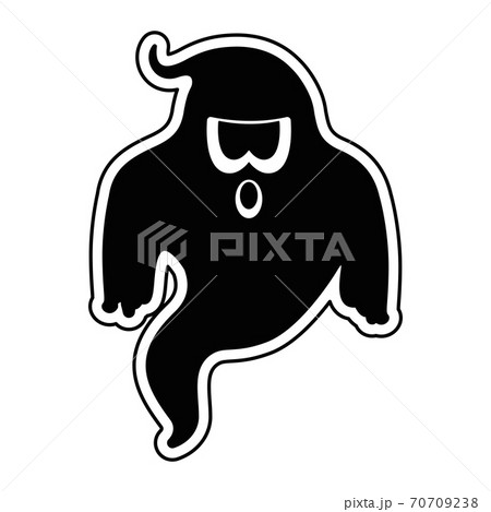 Isolated ghost cartoon Isolated ghost cartoon 70709238