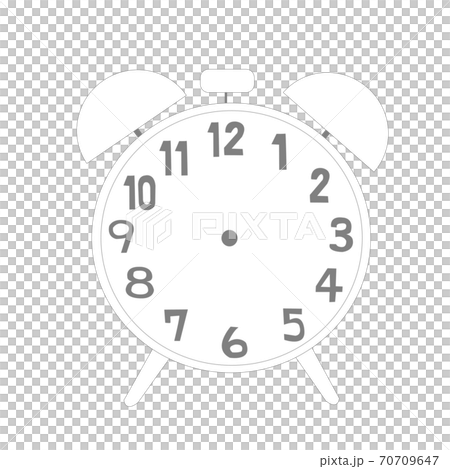 Coloring book for alarm clock without hands - Stock Illustration