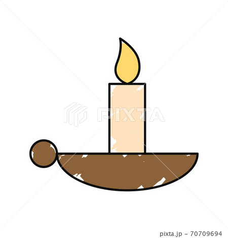Sketch of a candle icon Sketch of a candle icon 70709694