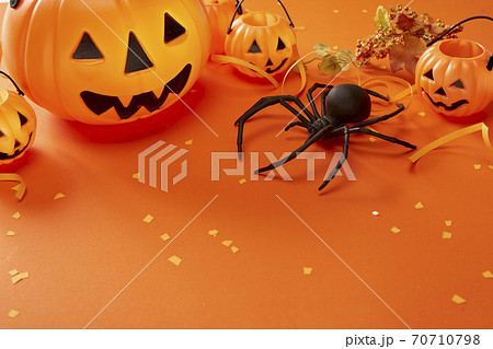 Halloween decoration pumpkin ghost and spider 70710798