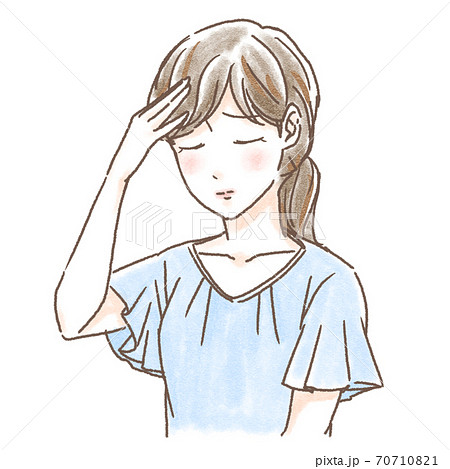 頭痛女性 頭痛女性 70710821