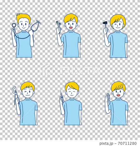 Medical male simple color 13 Medical male simple color 13 70711280