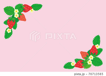 苺のフレームピンク 70713565