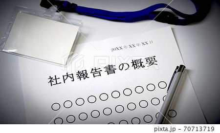 社内報告書の概要について　概要　会社 70713719