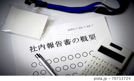 社内報告書の概要について 概要 会社 社内報告書の概要について 概要 会社 70713724