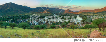 Epupa Falls on the Kunene River in Namibia 70717250