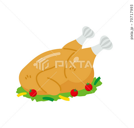 クリスマス素材ベクターイラスト ターキーのイラスト素材
