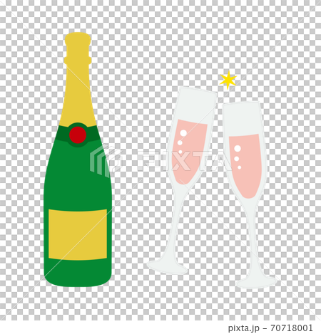 クリスマス素材ベクターイラスト スパークリング クリスマス素材ベクターイラスト スパークリング 70718001