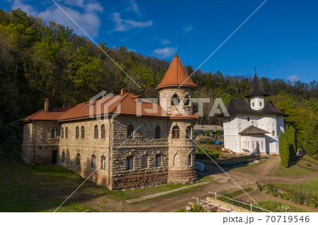 Nuns monastery view near the Rudi village in Moldova Nuns monastery view near the Rudi village in Moldova 70719546