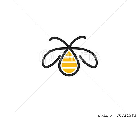 Honey Bee Logo Template 70721583