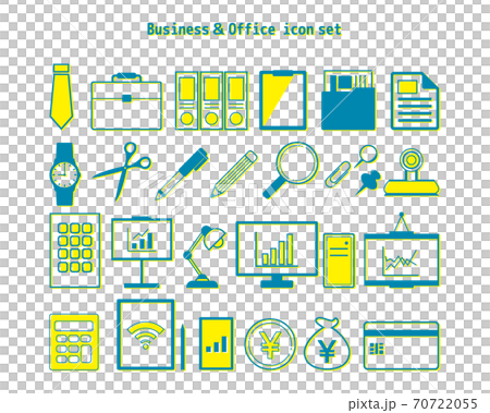 オフィス・仕事のベクターイラスト　ビジネスアイコンセット　 70722055