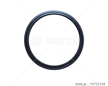 Oil seal isolated on white background. New spare parts. 70722536