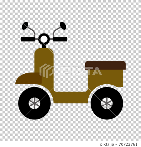 スクーターのイラストのイラスト素材