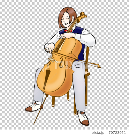 チェロを弾く人 チェロを弾く人 70722951
