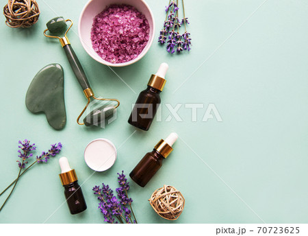 Natural organic SPA cosmetic with lavender. 70723625