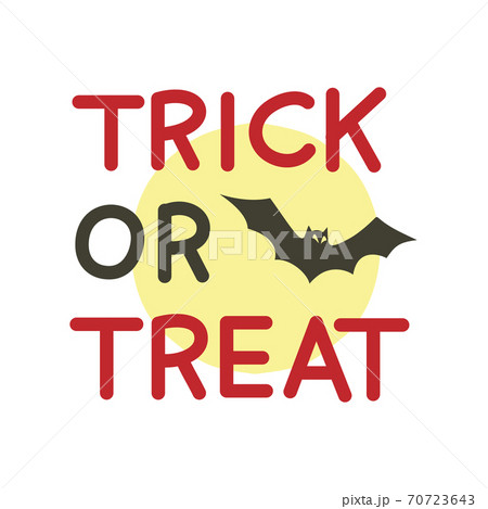 Trick or Treat Halloween Text 70723643