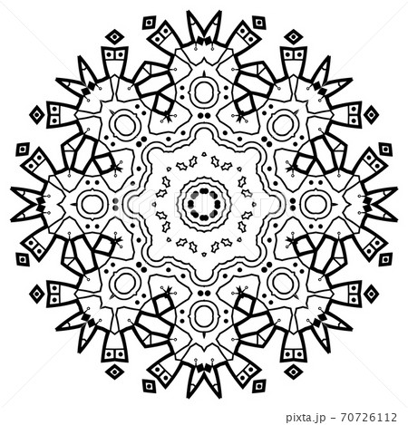Flower Mandala. Vintage decorative elements. Flower Mandala. Vintage decorative elements. 70726112