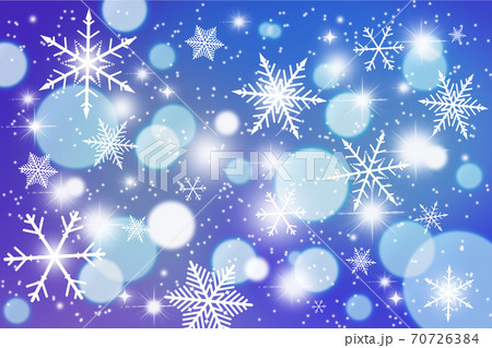 雪の結晶の冬のイラスト 背景 冬のイメージ Snow Flake Winter Illustratiのイラスト素材