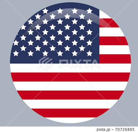American flag with good colors. USA flag. United States. Independence day. 70726895