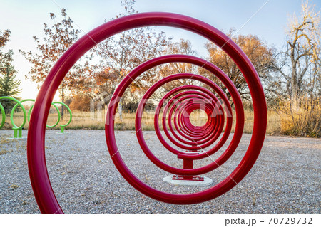 spiral shaped bike racks 70729732