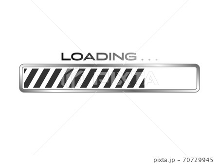 Black and white progress loading bar vector illustration 70729945