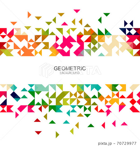 Abstract colorful triangles background design vector banner Abstract colorful triangles background design vector banner 70729977
