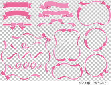 什錦的簡單粉紅絲帶框架 什錦的簡單粉紅絲帶框架 70730268