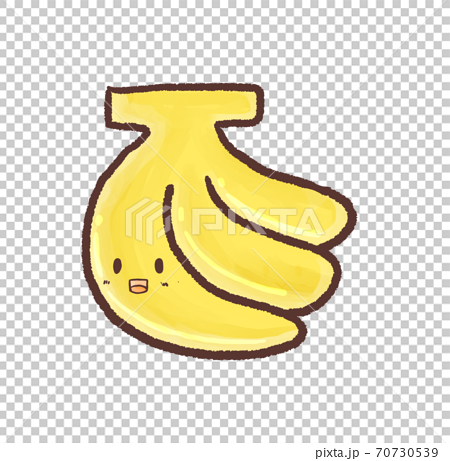 R もっとメルヘンなフルーツ バナナ キャラクターのイラスト素材