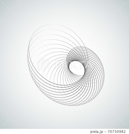 Spiral element vector illustration 70730982