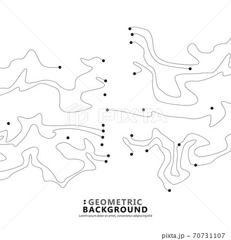 Vector dots lines white background. 70731107