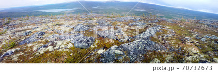 Mountain tundra in Lapland 70732673