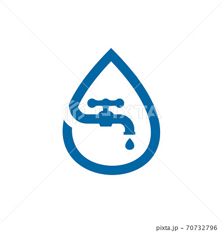 Water faucet plumbing logo design template Water faucet plumbing logo design template 70732796