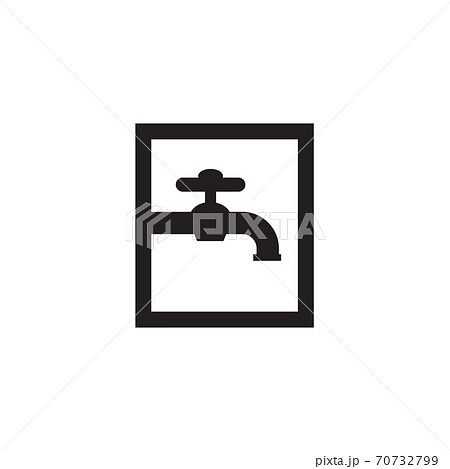 Water faucet plumbing logo design template Water faucet plumbing logo design template 70732799