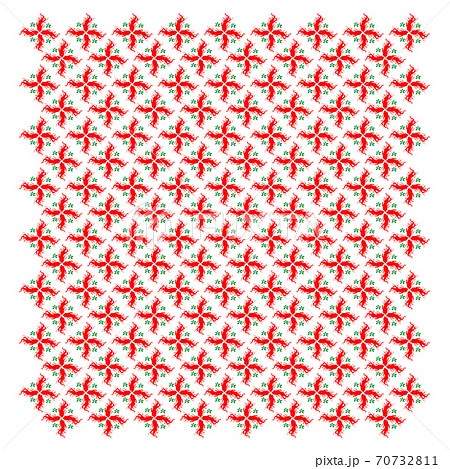 Seamless pattern ginseng design template 70732811