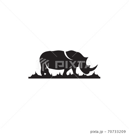 Rhino animal logo design template 70733209
