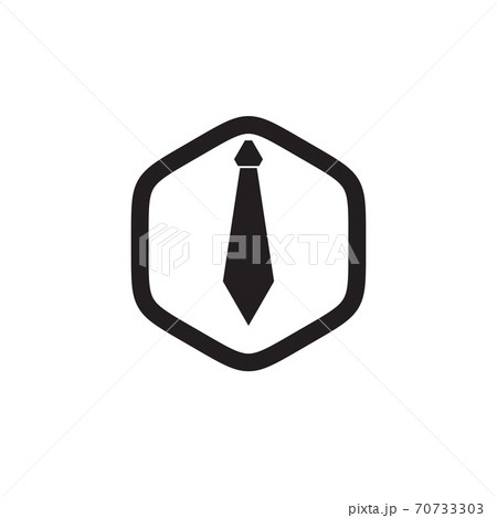 Man tie logo design template 70733303