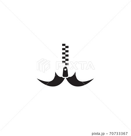 Zipper for clothing logo design template 70733367