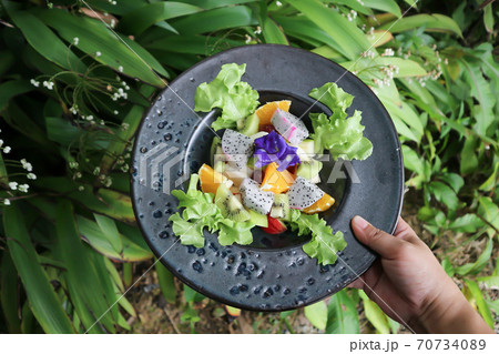 fruit sald, fruit and vegetable salad fruit sald, fruit and vegetable salad 70734089