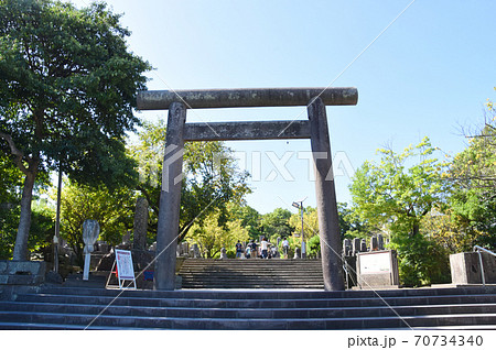 西郷隆盛が眠る南州神社の鳥居 西郷隆盛が眠る南州神社の鳥居 70734340