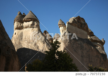 Rock formations in Cappadocia, Turkey. Rock formations in Cappadocia, Turkey. 70737230