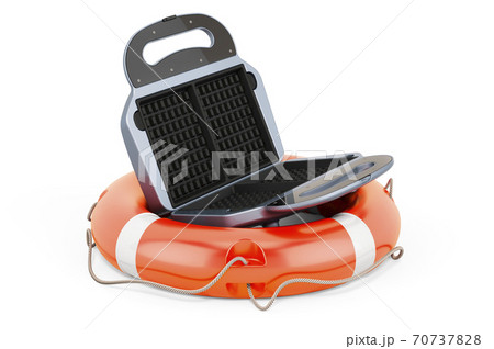 Service and repair of waffle iron, 3D rendering Service and repair of waffle iron, 3D rendering 70737828