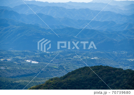 県立赤城公園　鳥居峠からの景観　初秋の風景 70739680
